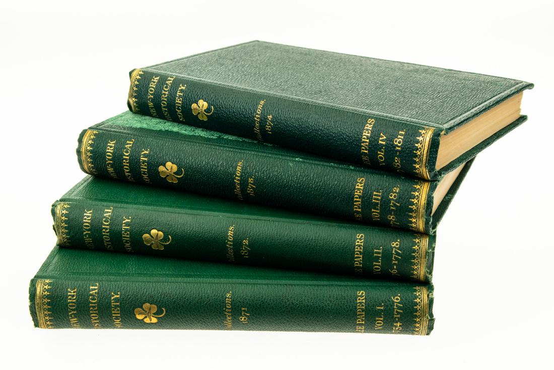 4V COLLECTIONS NEW YORK HISTORICAL SOCIETY PAPERS: 4V COLLECTIONS NEW YORK HISTORICAL SOCIETY PAPERS GENERAL CHARLES LEE 1754‾1811 1872‾1875 Complete Set Rare Revolutionary War General US History Revolution Letters Court Marital Memoirs Do