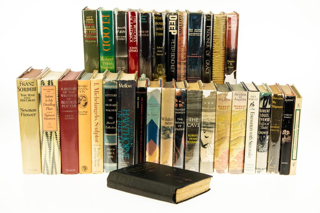 COLLECTIBLE LITERATURE BOOKS‾ON‾BOOKS ART: COLLECTIBLE LITERATURE BOOKS‾ON‾BOOKS ART AND MUSIC Vintage and Antique First Printings Dust Jackets The Cave Robert Penn Warren Prisoner of Grace Joyce Cary Cakes and Ale Somerset Maugham