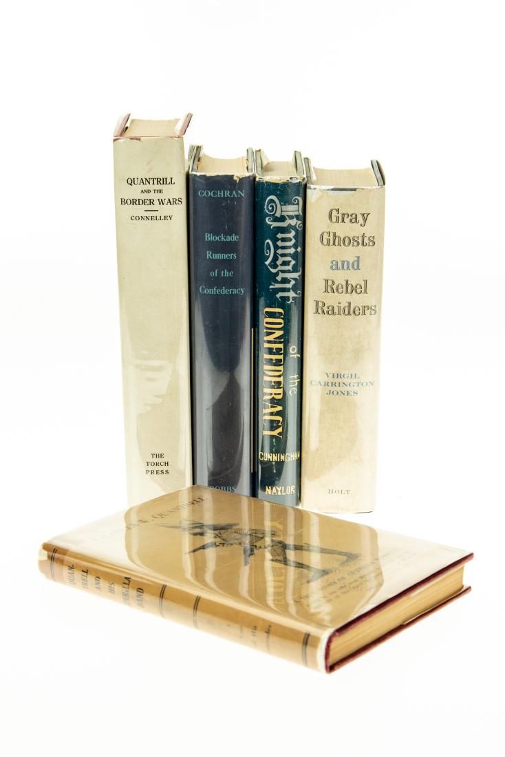 5V VINTAGE AND ANTIQUE CONFEDERATE CIVIL WAR HISTORY: 5V VINTAGE AND ANTIQUE CONFEDERATE CIVIL WAR HISTORY Dust Jackets Gray Ghosts Rebel Raiders Virgil Carrington Jones Bruce Catton First Edition Illustrated Photographs Blockade Runners Confederacy Hami