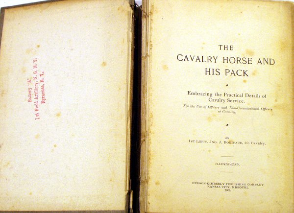 Boniface CAVALRY HORSE PACK 1903 Rare Equestrian - 2