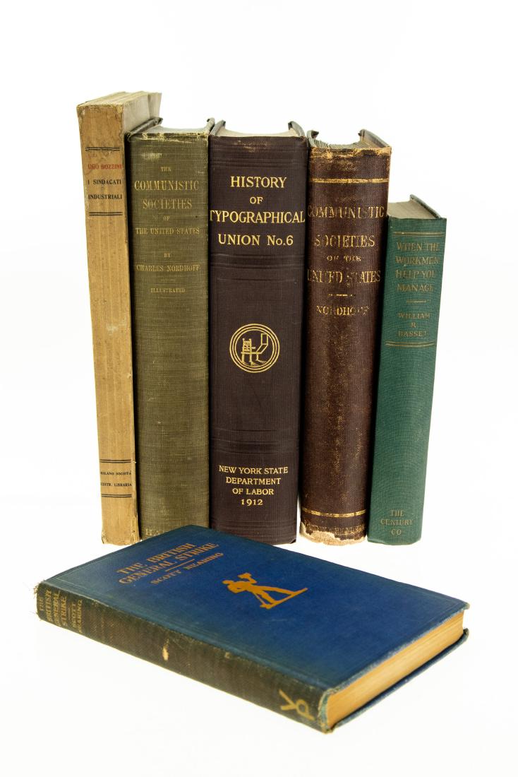 6V ANTIQUE HISTORY OF LABOR AND COMMUNISM First: 6V ANTIQUE HISTORY OF LABOR AND COMMUNISM First Printing Author‐Signed First Edition Socialism Industrialization Utopian Society British General Strike Economic Interpretation Scott Nearing 
