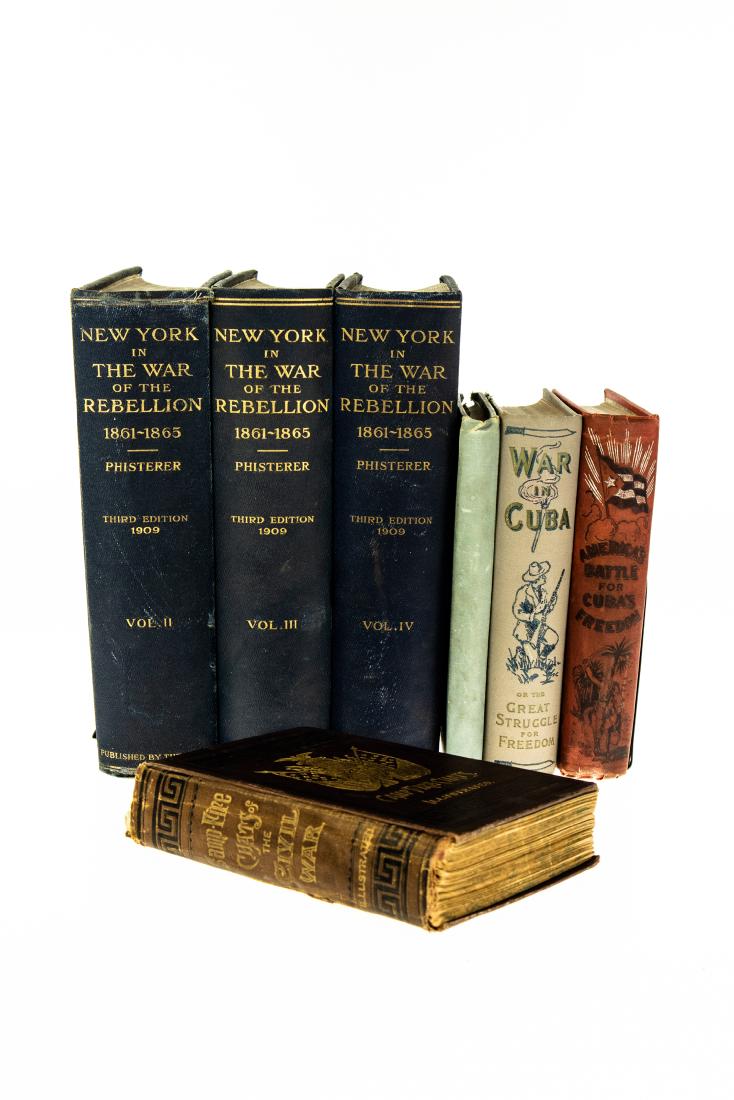 7V DECORATIVE ANTIQUE MILITARY HISTORY Civil War Cuba: 7V DECORATIVE ANTIQUE MILITARY HISTORY Civil War Cuba Victorian Gilt Bindings Illustrated Camp‐Fire Chats Washington Davis Gonzalo de Quesada Henry Davenport Northrop War in Cuba War with Sp