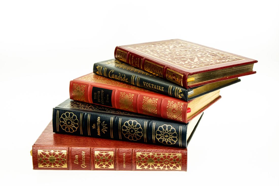 5V Decorative Early Classics EASTON PRESS Leatherbound: 5V Decorative Early Classics EASTON PRESS Leatherbound Gilt Illustrated Candide Francois Marie Arouet de Voltaire Richard Aldington Tartuffe and the Would‐Be Gentleman Moliere H Baker J Mill