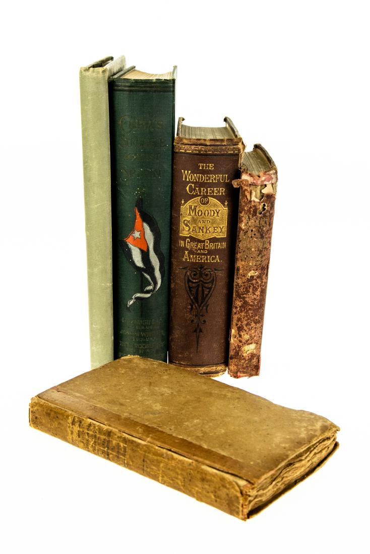 5V DECORATIVE ANTIQUE HISTORY Victorian Gilt Cuba Spain: 5V DECORATIVE ANTIQUE HISTORY Victorian Gilt Cuba Spain Philippines Italy Colonial Mexico Salesman′s Sample Hernando Cortez John S C Abbott Illustrated Italian Republics J C L de Sismondi Mo