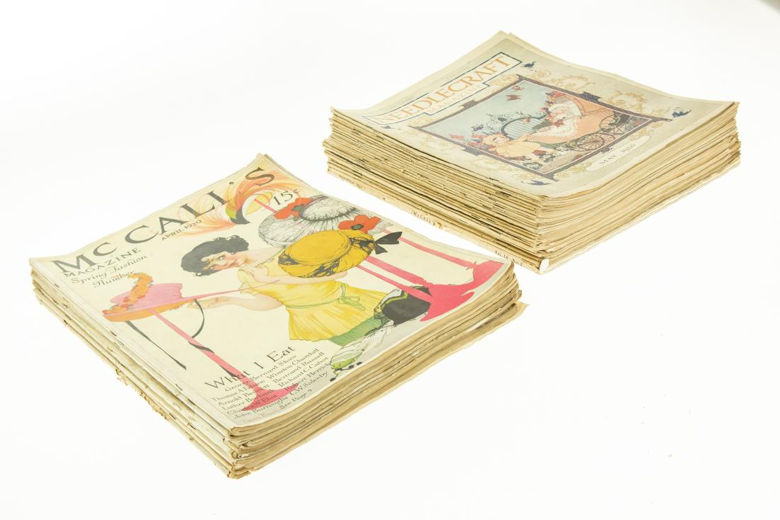 42V ANTIQUE LADIES′ MAGAZINES McCall&: 42V ANTIQUE LADIES′ MAGAZINES McCall′s Needlecraft 1920s 1932 Deco Nouveau Illustrated Advertising Kellogg′s Corn Flakes Sun‐Maid Raisins Campbell′s S