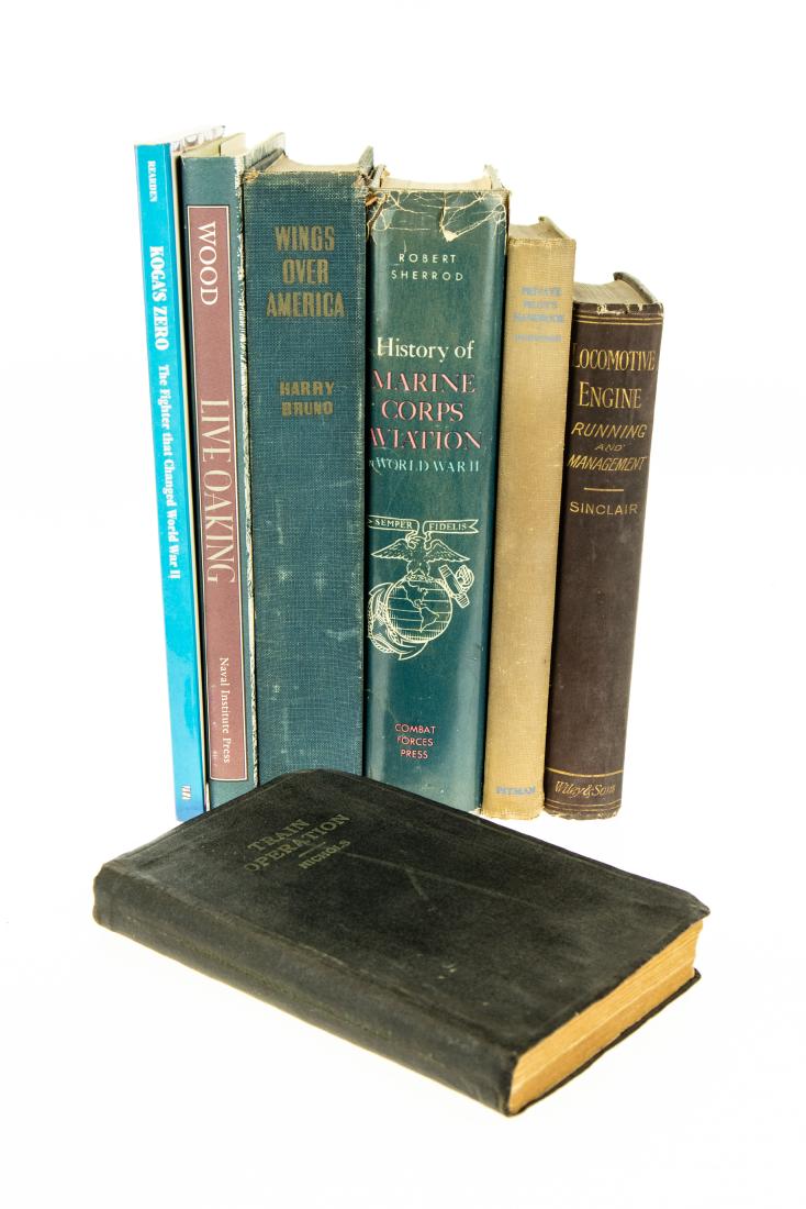 7V VINTAGE & ANTIQUE AVIATION NAUTICAL &: 7V VINTAGE & ANTIQUE AVIATION NAUTICAL & RAILROAD HISTORY First Edition Locomotives Marine Corps Japanese Zero WWII Robert Sherrod Koga′s Zero Jim Rearden Train Operation William Nic