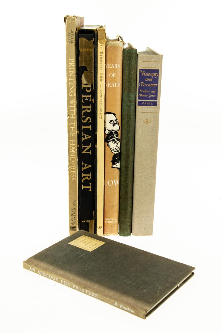 7V VINTAGE & ANTIQUE ART & BOOK HISTORY First: 7V VINTAGE & ANTIQUE ART & BOOK HISTORY First Edition Books‐On‐Books Printing History Illustration An Apology for Printers Benjamin Franklin Randolph Goodman Philip Wittenb