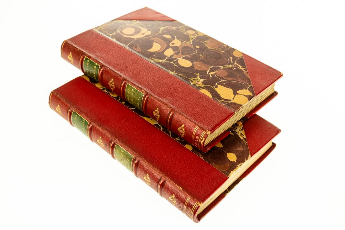 2V Charles Dickens MEMOIRS OF JOSEPH GRIMALDI 1838: 2V Charles Dickens MEMOIRS OF JOSEPH GRIMALDI 1838 Edited by ″Boz″ Illustrated Plates George Cruikshank Biography English Actor Comedian Clown Comic Entertainer Fancy Leather Binding Title