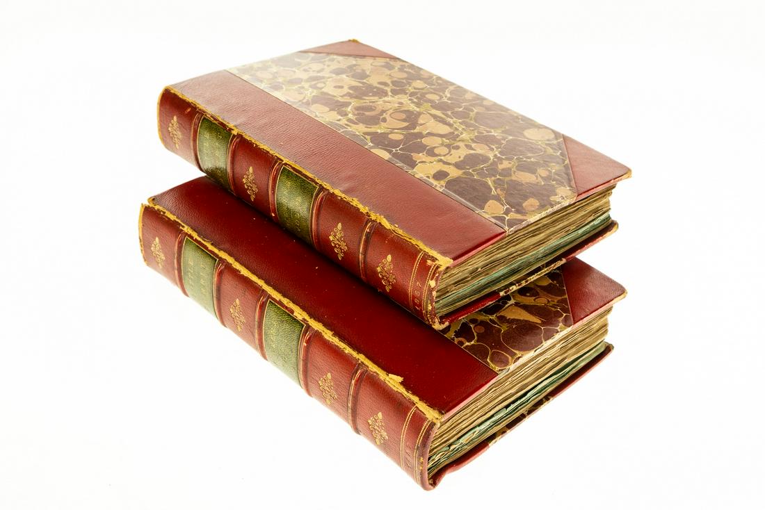 2V Charles Dickens LITTLE DORRIT 1855‐1857: 2V Charles Dickens LITTLE DORRIT 1855‐1857 First Issue Bound Serially‐Produced Parts Wrappers & Advertisements Bound‐In Illustrated Hablot Knight Browne English Literature Novel 
