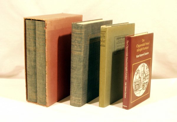 5V Chippendale FURNITURE HISTORY Duncan Phyfe: "This auction lot includes the following group of titles: - The Chippendale Period in English Furniture by Kate Warren Clouston - Dated 1975 by Weathervane - Furniture Treasury by Wallace Nutting