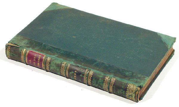 Verne PAYS DES FOURRURES c1870 Rare Fancy French: "Title: Le Pays des Fourrures Author: Jules Verne Publisher: Bibliotheque D'Education et de Recreation Printing Year: c1870 Condition/Details: Bound in green cloth with three-quarter leather, rai