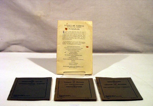 4V Constitution EARLY LEAGUE OF NATIONS Pamphlets