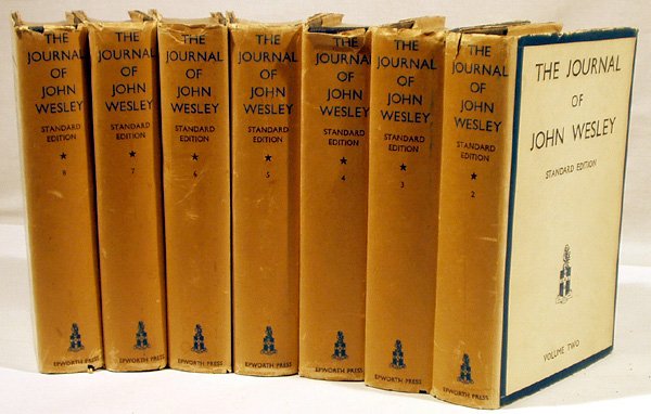 7V Curnock THE JOURNAL OF JOHN WESLEY 1938: "Title: The Journal of John Wesley Author: Nehemiah Curnock Publisher: Epworth Press Printing Year: 1938 Number of Volumes: 7 Notes: 7 volumes of 8 vol. set; #2-8 included notes Shipp
