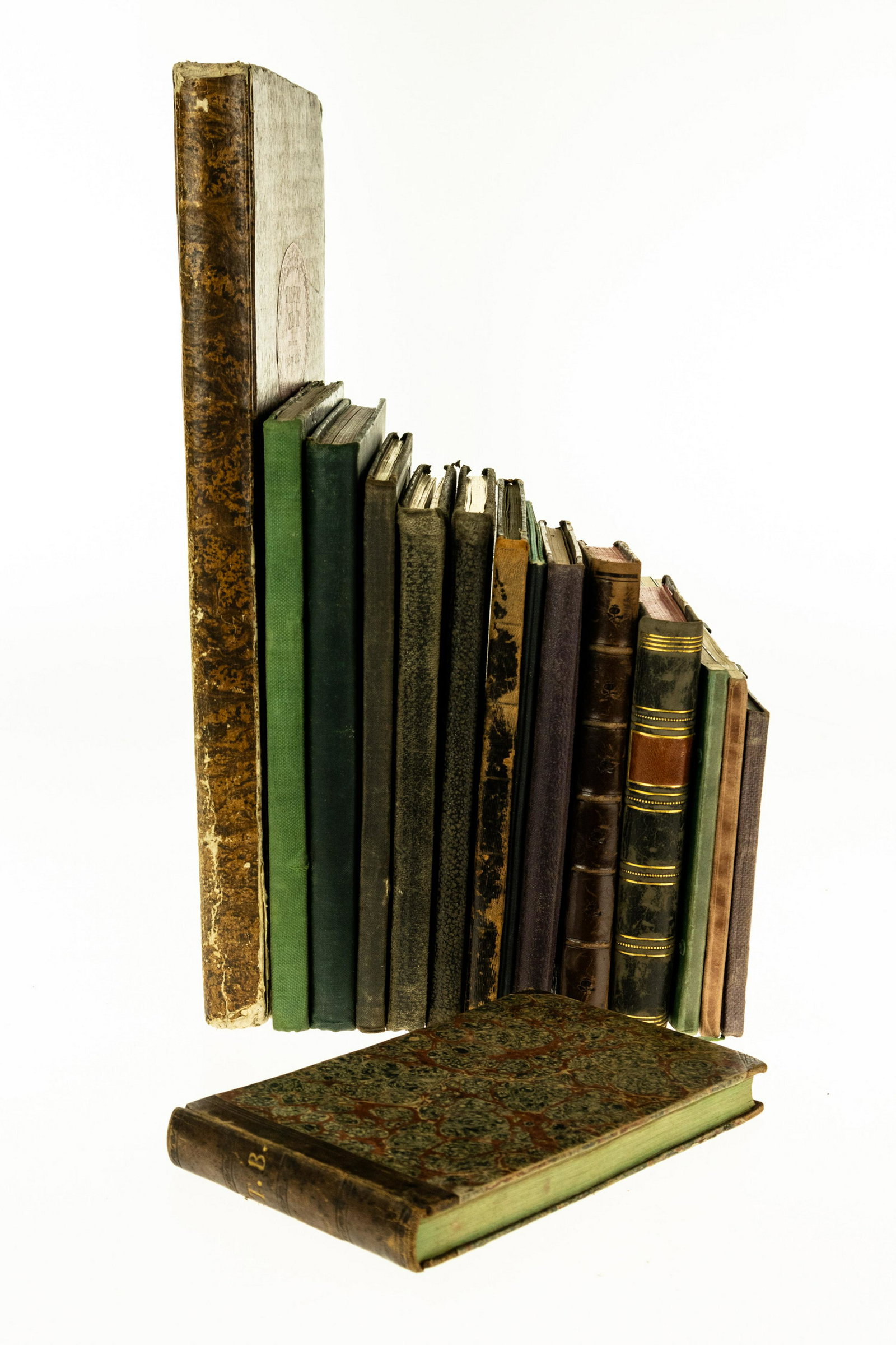 Manuscripts - 15V ANTIQUE ESTATE COLLECTION 1820‐: 15V ANTIQUE ESTATE COLLECTION 1820‐1942 German Journals Ledgers Sketchbooks Autograph Book Musical Score Notebook Diaries Decorative Leatherbound Gilt Illustrated Watercolor Pencil/Charcoal Orig