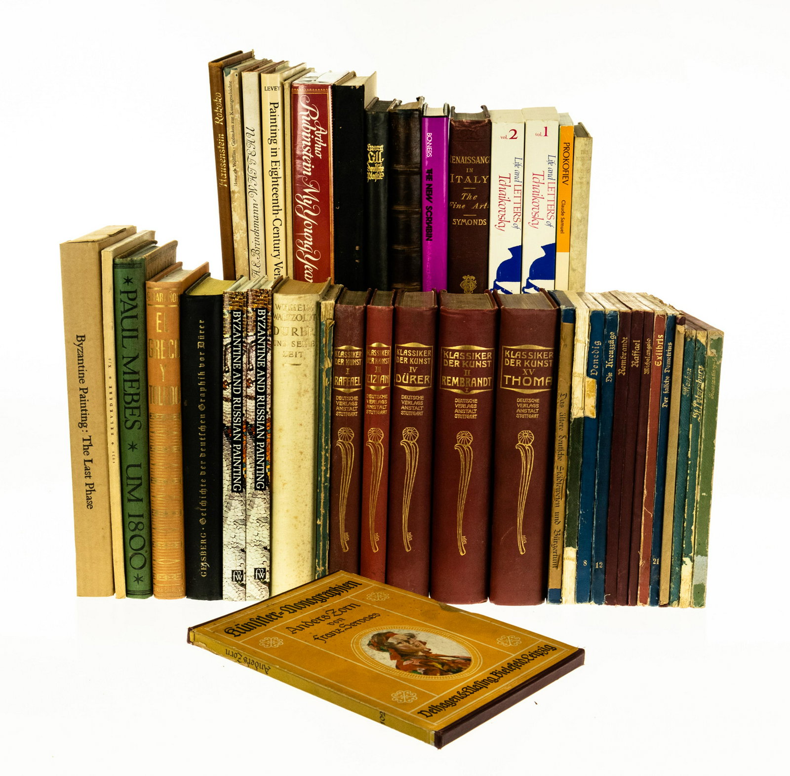 COLLECTIBLE ESTATE BOOKS Art Plates Painting Music: COLLECTIBLE ESTATE BOOKS Art Plates Painting Music Architecture Antique German Russian Painting in Eighteenth‐Century Venice Rembrandt Thoma Raffael Durer Watteau Renaissance in Italy Fine Arts 