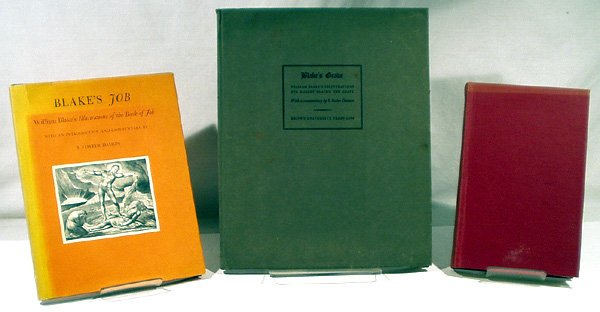3V Illustrations WILLIAM BLAKE Job Grave Symbols: This auction lot includes the following group of titles: - Blake's Job by S. Foster Damon - Dated 1966 by Brown University - William Blake His Philosophy and Symbols by S. Foster Damon - Dated 194
