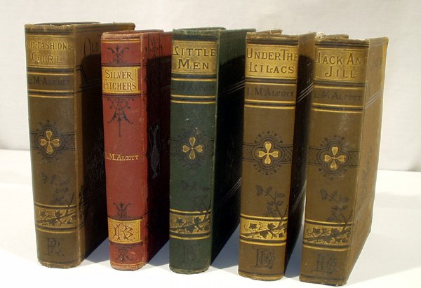 5V Little Men LOUISA ALCOTT Silver Pitchers 1800s