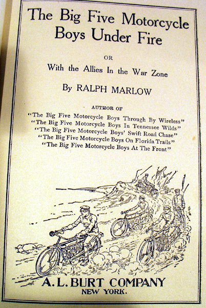 Marlow BIG FIVE MOTORCYCLE BOYS UNDER FIRE 1915 - 2