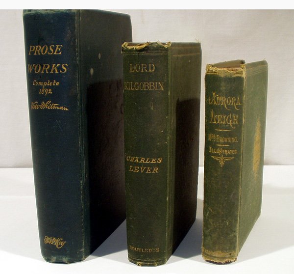 3C Lever Whitman ANTIQUE LITERATURE E. B. Brownin