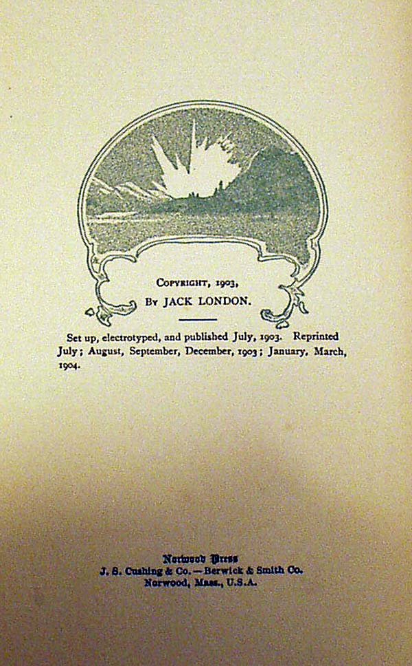 Jack London CALL OF THE WILD 1904 Arctic Alaska - 3