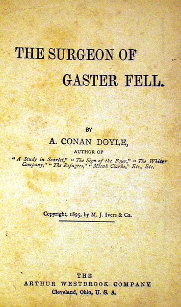 Conan Doyle SURGEON OF GASTER FELL 1895 Pulp - 2