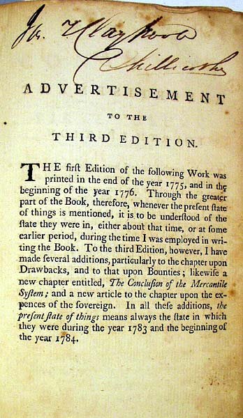 Adam Smith WEALTH OF NATIONS 1789 First US editio - 7