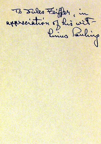 3V Pauling Nobel SIGNED SCIENCE Cameron Greene - 4