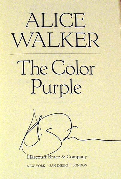 Walker THE COLOR PURPLE 1992 Signed Anniversary E - 2