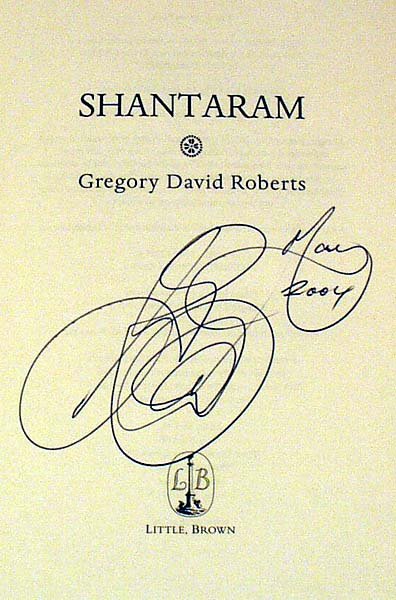 Roberts SHANTARAM 2004 Signed British First India - 2