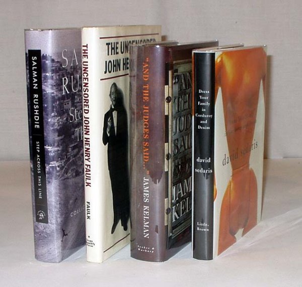 4V Sedaris SIGNED ESSAYS 1ST EDITIONS Faulk Kelma