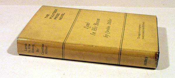 Miller LAMB IN HIS BOSOM 1933 Inscribed Pulitzer