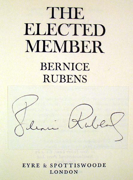 Rubens THE ELECTED MEMBER 1969 Signed 1st Booker - 2