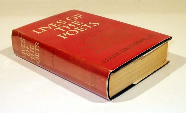 Untermeyer LIVES OF THE POETS 1959 Inscribed