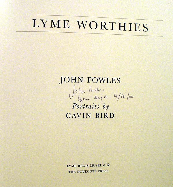 Fowles LYME WORTHIES 2000 Signed Limited Portrait - 2
