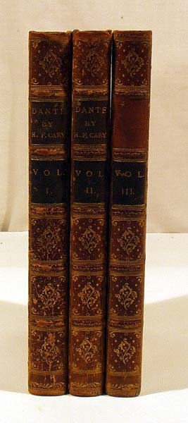 3V Dante THE VISION 1819 H. F. Cary Divine Comedy