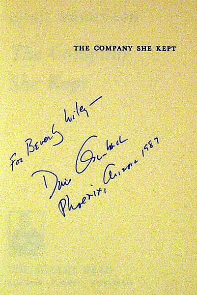 Grumbach THE COMPANY SHE KEPT 1967 Signed First - 3
