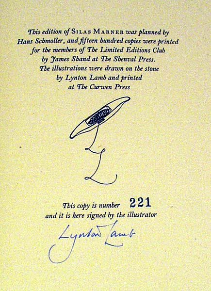 3V Eliot Burnett LIMITED SIGNED Walpole First - 2