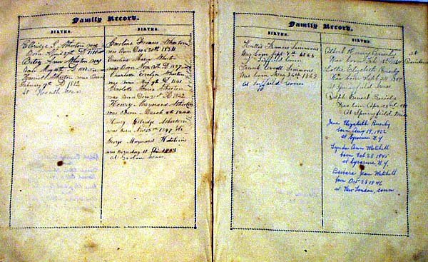 HOLY BIBLE 1833 Elbridge G. Atherton Genealogy - 4