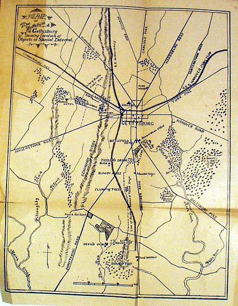 Alleman AT GETTYSBURG 1889 U.S. Civil War Maps - 3