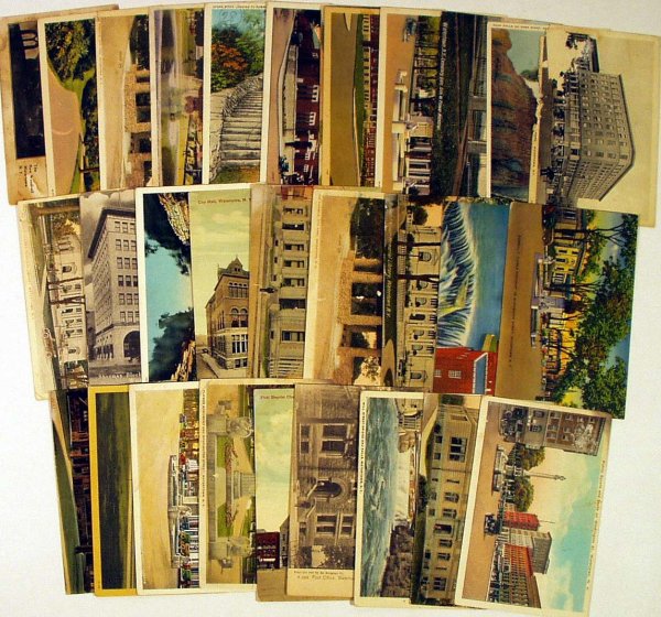 73PC Thousand Islands ANTIQUE POSTCARDS Watertown - 2