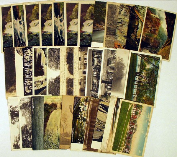 62Pc Finger Lakes ANTIQUE POSTCARDS Ithaca
