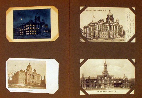 Humor Holiday ANTIQUE POSTCARD ALBUM Syracuse NY - 2