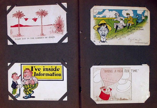 Humor Holiday ANTIQUE POSTCARD ALBUM Syracuse NY - 4