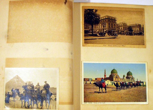 Mediterranean ANTIQUE POSTCARD ALBUM Egypt Turkey - 4