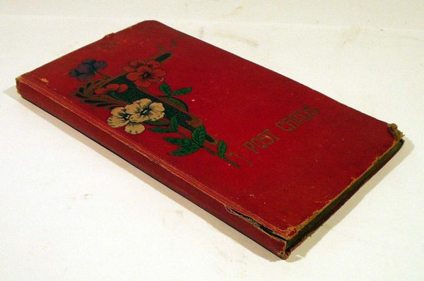 Victorian Holiday ANTIQUE POSTCARD ALBUM Greeting