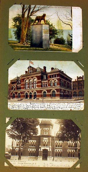 Victorian Holiday ANTIQUE POSTCARD ALBUM Greeting - 4