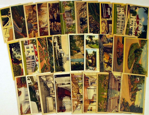 75Pc ANTIQUE VIRGINIA POSTCARDS Cities Rural Site