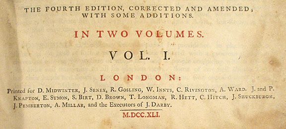 Chambers - 2 v. Cyclopaedia 1741 - 4