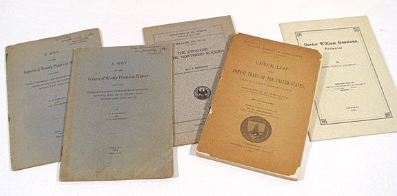 Early US Botany Titles author signed 5v.