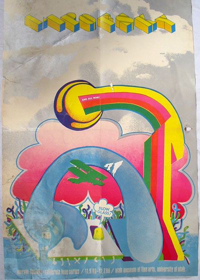 Lipofsky CALIFORNIA LOOP SERIES Poster '69 Glass